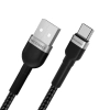 WOZINSKY Kabel przewód w oplocie USB-A - USB-C 2.4A 2m czarny