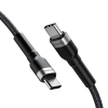 WOZINSKY Kabel przewód w oplocie USB-C - USB-C PD 65W 2m czarny