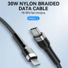 WOZINSKY Kabel przewód do iPhone USB-C - Lightning PD 30W 2m czarny