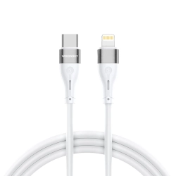 WOZINSKY Kabel przewód do iPhone USB-C - Lightning PD 27W 1m biały