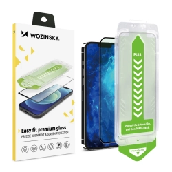 WOZINSKY Szkło hartowane 9H z ramką montażową do iPhone 15 Plus Premium