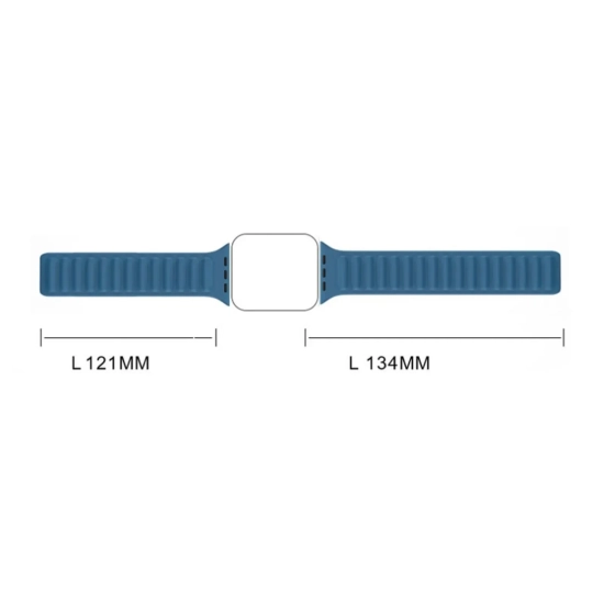 Pasek magnetyczny opaska bransoleta do Apple Watch 45 mm - czerwony