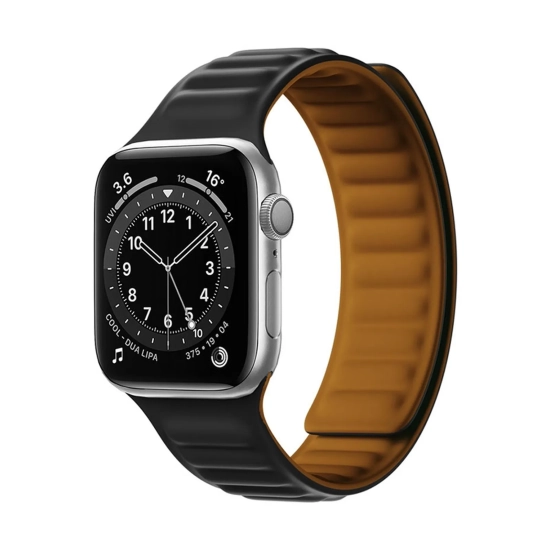 HURTEL Pasek magnetyczny opaska bransoleta do Apple Watch 41 mm - czarny