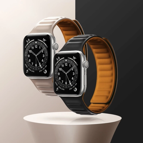 HURTEL Pasek magnetyczny opaska bransoleta do Apple Watch 41 mm - czarny