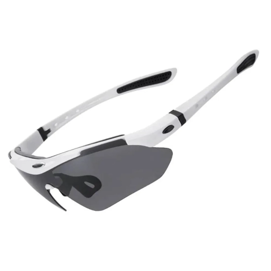 ROCKBROS Okulary rowerowe fotochromowe z filtrem UV 400 białe