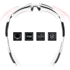 ROCKBROS Okulary rowerowe z polaryzacją i filtrem UV 400 niebieskie