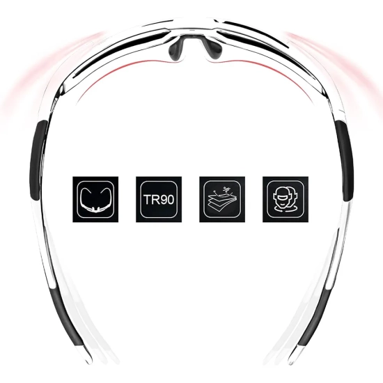 ROCKBROS Okulary rowerowe z polaryzacją i filtrem UV 400 niebieskie