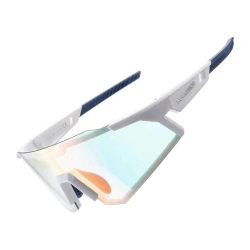 ROCKBROS Okulary rowerowe z polaryzacją i filtrem UV 400 białe