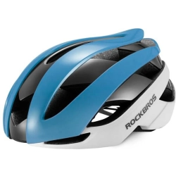 ROCKBROS Kask rowerowy uniwersalny regulowany rozmiar M niebiesko-biały