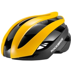 ROCKBROS Kask rowerowy uniwersalny regulowany rozmiar L czarno-żółty