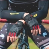ROCKBROS Rękawiczki rowerowe z wkładkami żelowymi rozmiar M czarno-czerwone
