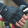 ROCKBROS Rękawiczki rowerowe z wkładkami żelowymi rozmiar L szare