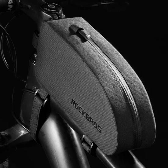 ROCKBROS Twarda wodoodporna torba rowerowa na ramę poj. 1.6L czarna