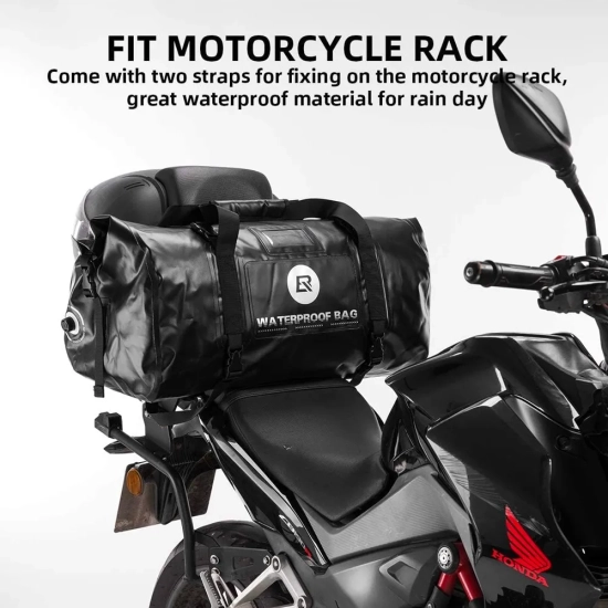 ROCKBROS Praktyczna torba motocyklowa wodoodporna mocowana na siedzenie