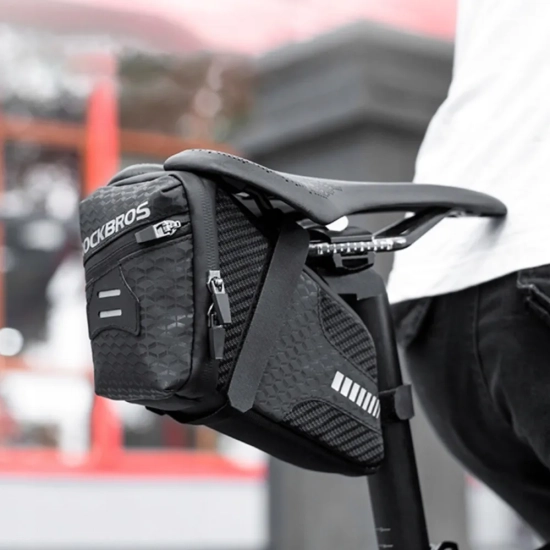 ROCKBROS Torba rowerowa wodoodporna mocowana pod siodełko pojmność 1.5L