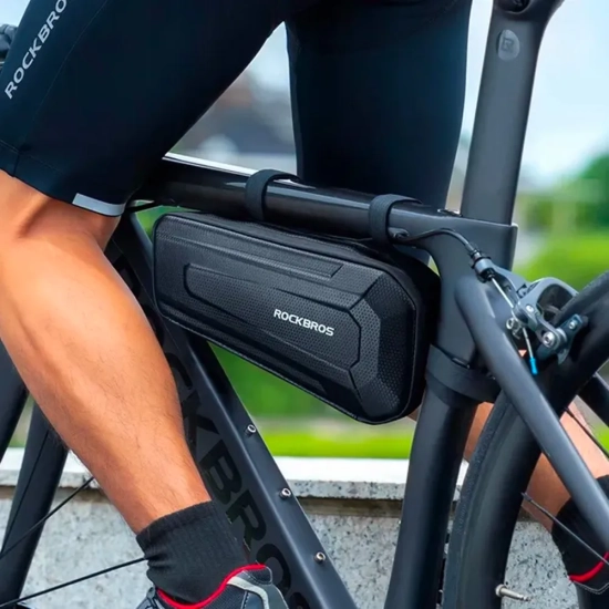 ROCKBROS Twarda torba rowerowa wodoodporna mocowana pod ramę 2.5L czarna