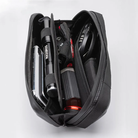 ROCKBROS Twarda torba rowerowa wodoodporna mocowana pod ramę 1.5L czarna
