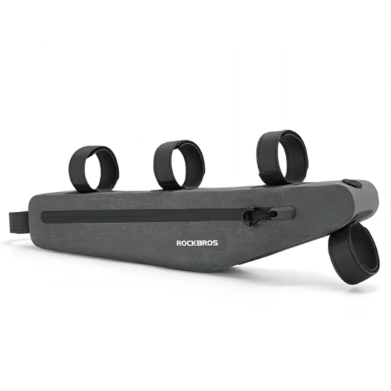 ROCKBROS Długa sztywna torba rowerowa wodoodporna mocowany do ramy 1.5L