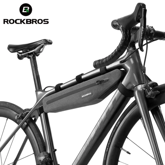 ROCKBROS Długa sztywna torba rowerowa wodoodporna mocowany do ramy 1.5L