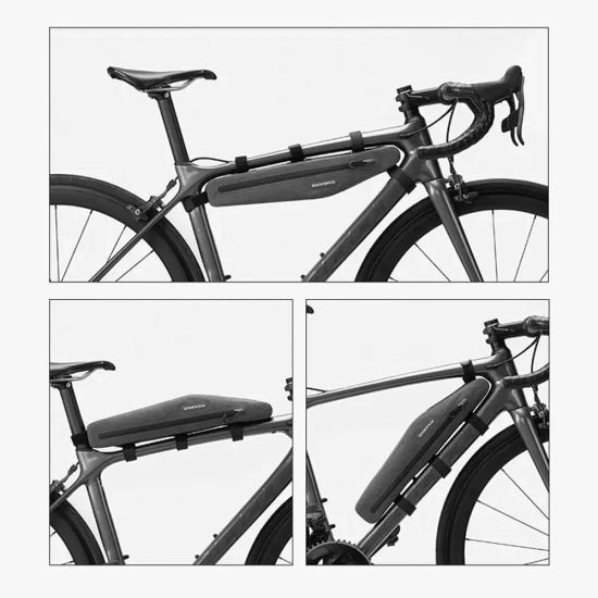 ROCKBROS Długa sztywna torba rowerowa wodoodporna mocowany do ramy 1.5L