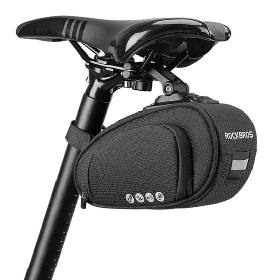 ROCKBROS Torba rowerowa pod siodełko z szybkozłączką wodoodporna czarna