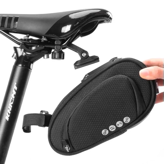ROCKBROS Torba rowerowa pod siodełko z szybkozłączką wodoodporna czarna