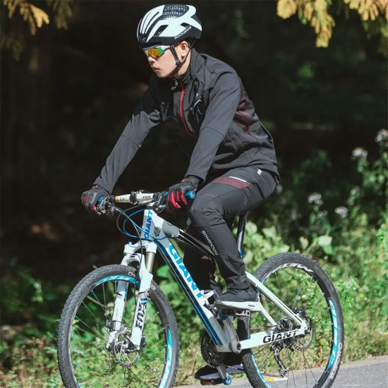 ROCKBROS Spodnie rowerowe termiczne ochrona przed wodą i wiatrem rozmiar S