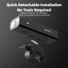 ROCKBROS Lampka rowerowa przednia 800lm + kabel USB-C 4 tryby pracy