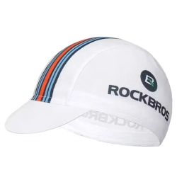 ROCKBROS Czapka kolarska z daszkiem obwód głowy 56-61 cm - biała