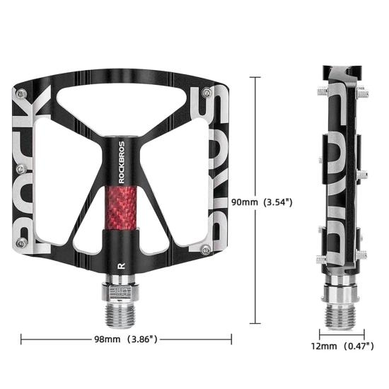 ROCKBROS Zestaw pedałów rowerowych platformy MTB ze stopu aluminium