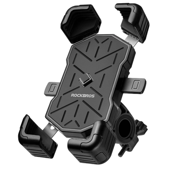 ROCKBROS Uchwyt na telefon 4.5-7.2 cala do roweru na kierownicę - czarny
