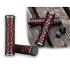 ROCKBROS Gripy rowerowe chwyty z gumy przyczepne śr. 22mm czarno-czerwone