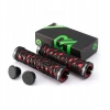 ROCKBROS Gripy rowerowe chwyty z gumy przyczepne śr. 22mm czarno-czerwone
