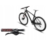 ROCKBROS Gripy rowerowe chwyty z gumy przyczepne śr. 22mm czarno-czerwone