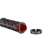 ROCKBROS Gripy rowerowe chwyty z gumy przyczepne śr. 22mm czarno-czerwone