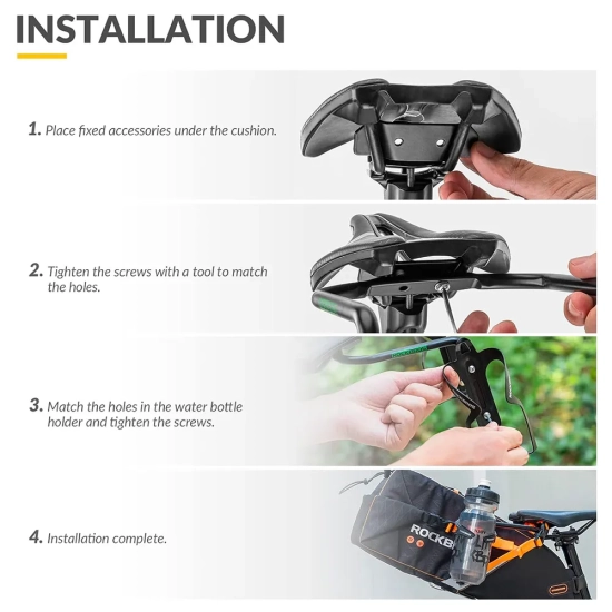 ROCKBROS Wielofunkcyjny uchwyt rowerowy stabilizator torby podsiodłowej