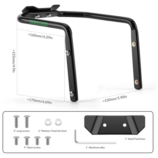 ROCKBROS Wielofunkcyjny uchwyt rowerowy stabilizator torby podsiodłowej