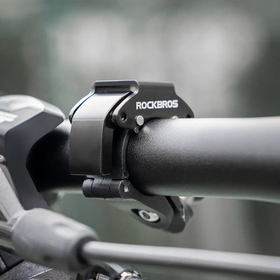 ROCKBROS Dzwonek rowerowy w kształcie litery C - czarny