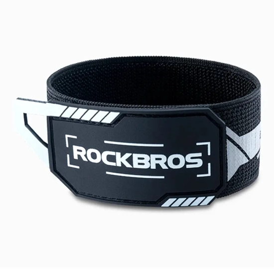 ROCKBROS Taśma odblaskowa na rower nogę rękę plecak - czarna