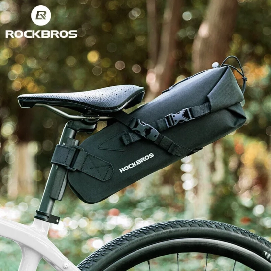 ROCKBROS Torba rowerowa pod siodełko z regulacją wielokości 3L - czarna