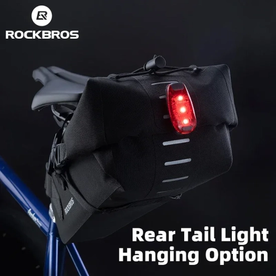 ROCKBROS Torba rowerowa pod siodełko z regulacją wielokości 3L - czarna