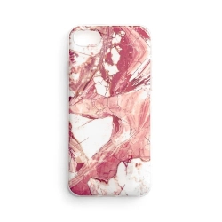 WOZINSKY Marble żelowe etui pokrowiec marmur Xiaomi Redmi 8A różowy