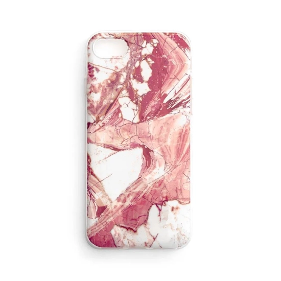 WOZINSKY Marble żelowe etui pokrowiec marmur Xiaomi Redmi 8A różowy