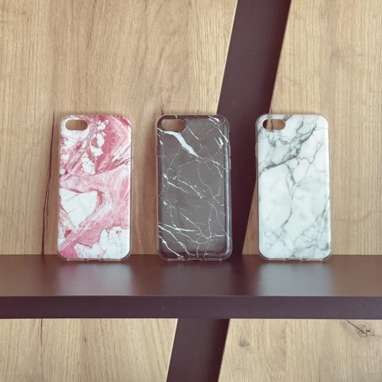 WOZINSKY Marble żelowe etui pokrowiec marmur Xiaomi Redmi 8A różowy