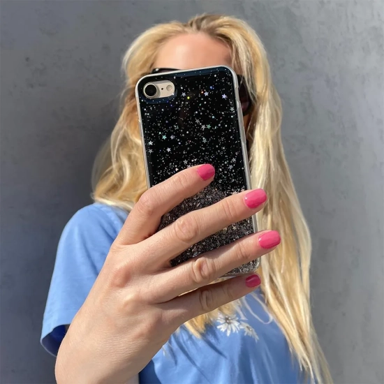 WOZINSKY Błyszczące etui pokrowiec z brokatem Samsung Galaxy A72 4G Star