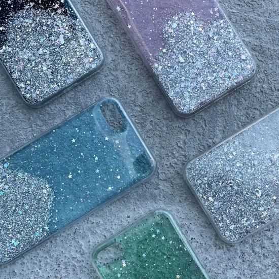 WOZINSKY Błyszczące etui pokrowiec z brokatem Samsung Galaxy A72 4G Star
