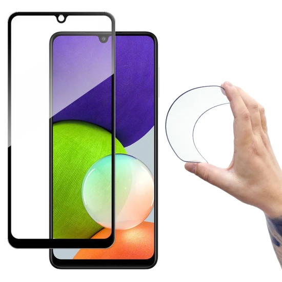 WOZINSKY Folia szklana szkło hartowane z ramką na ekran Samsung Galaxy A22