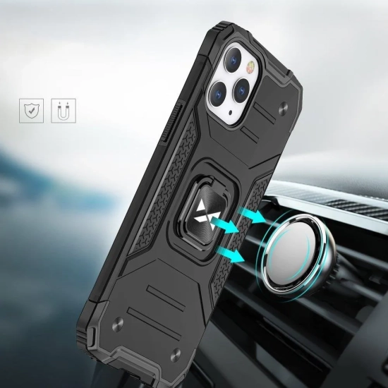 WOZINSKY Pancerne etui pokrowiec + magnetyczny uchwyt iPhone 13 Pro Max