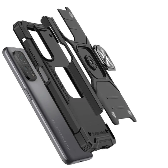 WOZINSKY Pancerne etui pokrowiec + magnetyczny uchwyt Samsung Galaxy A03s