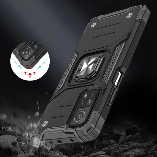 WOZINSKY Pancerne etui pokrowiec + magnetyczny uchwyt Samsung Galaxy A03s